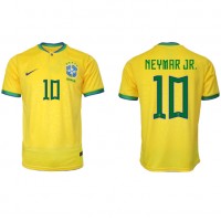 Brasilien Neymar Jr #10 Replika Hemmatröja VM 2022 Kortärmad